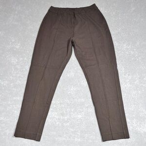 Soft Surroundings Knit Pants Womens Medium Petite Brown Pull On Seamed Inseam 25